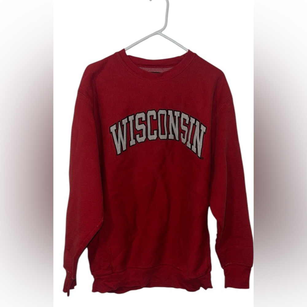 Bold Red Wisconsin Crewneck
